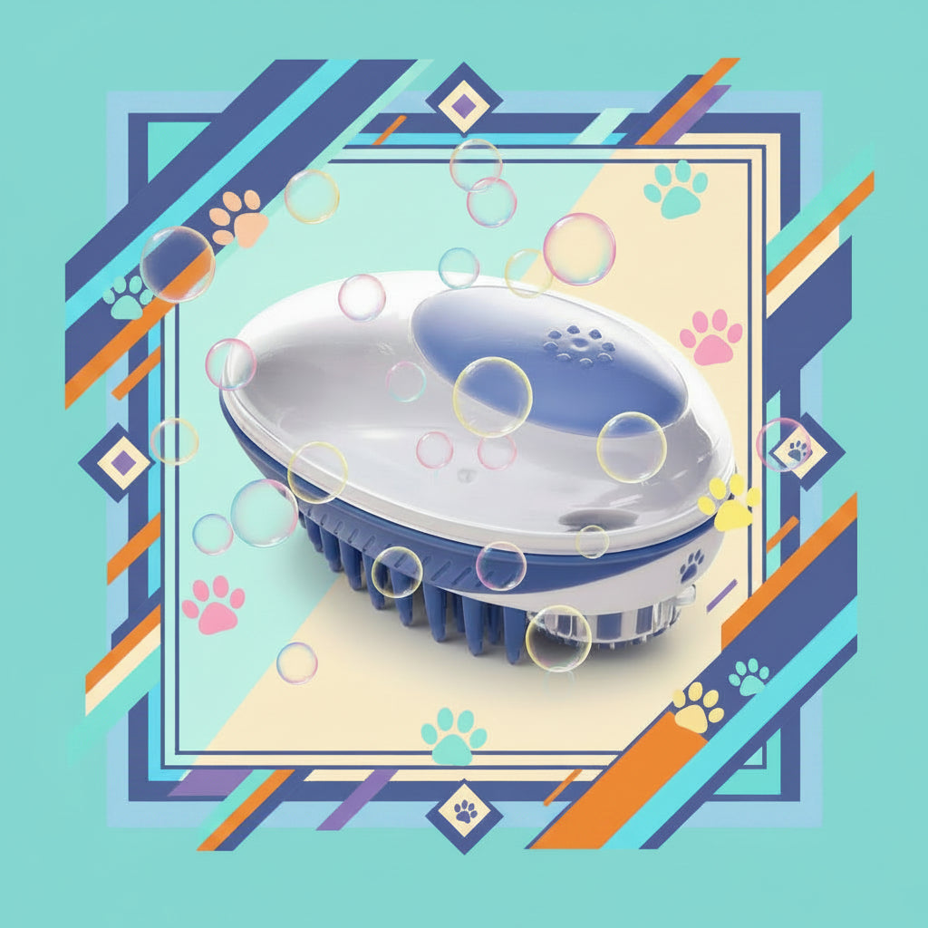 BrossyDog™ - Brosse de bain pour animaux 2 en 1 | chien - Coeur de Toutou