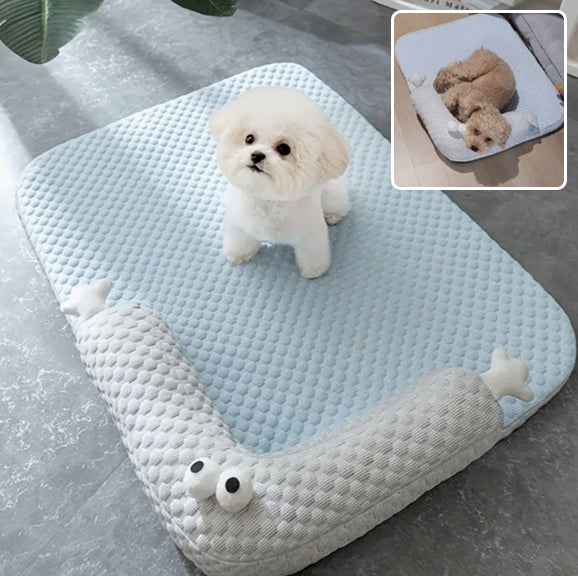 Tapis Rafraîchissant pour Chien avec Oreiller | FrostyPad™