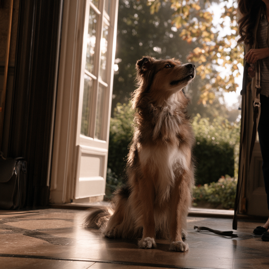 rentrée avec son chien
