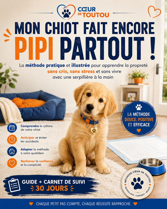 Propreté du chiot : guide pratique + carnet 30 jours | Cœur de Toutou