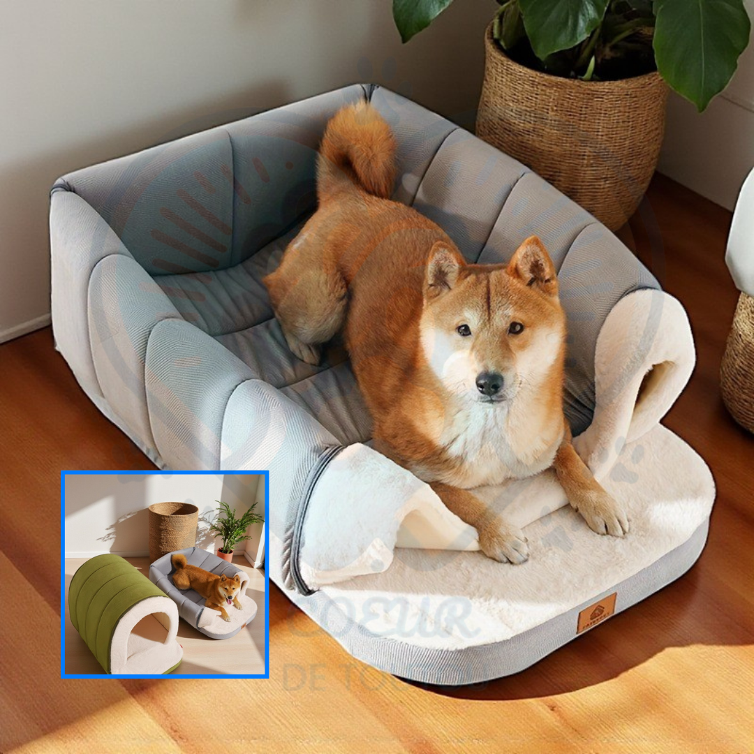 Maison grotte pour chien et chat douillette CaveNest™ 🐶🏡