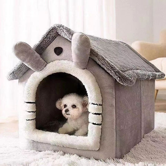 Cat Kennel House Type Four Seasons Universal Small Dog Teddy Winter Warm Removable Kennel Pet Bed Supplies