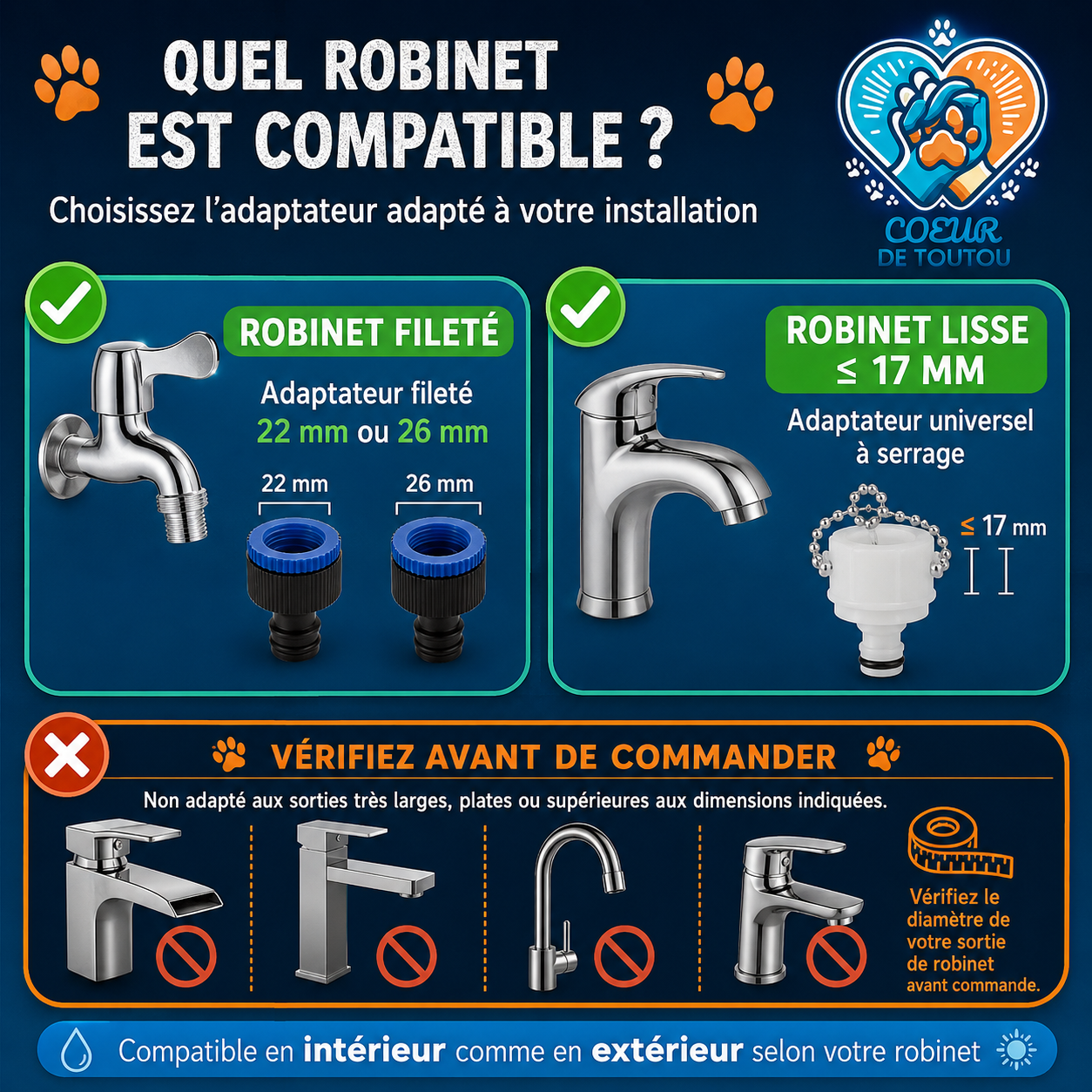 douchette chien tuyau