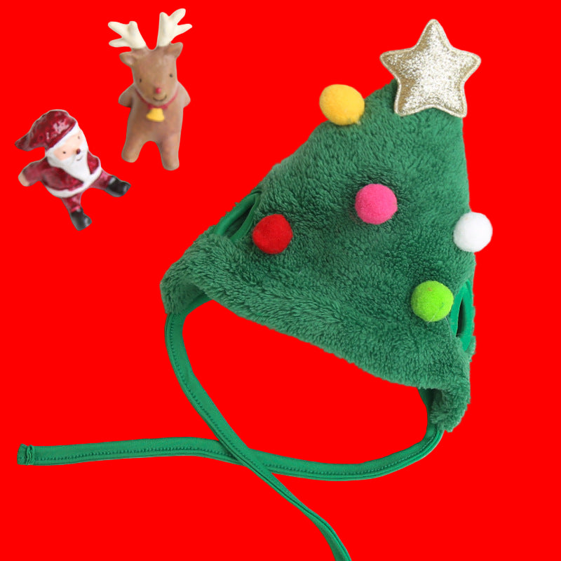 bonnet pour chien vert sapin noel