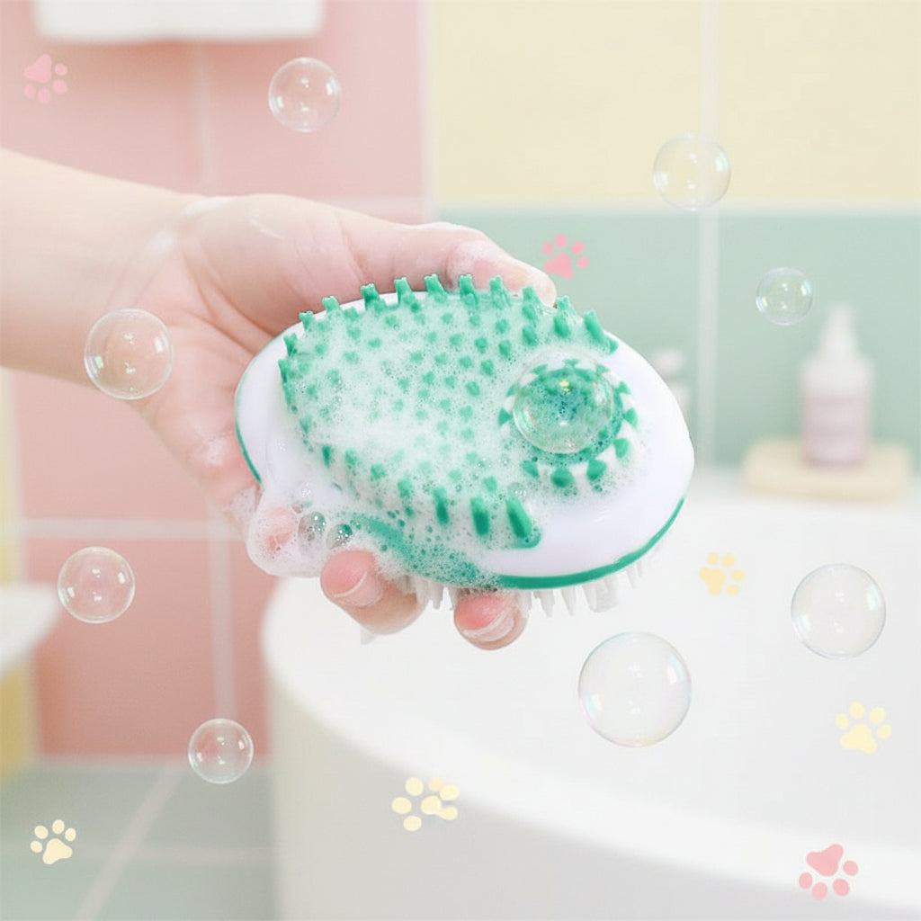 brosse pour le chien bain