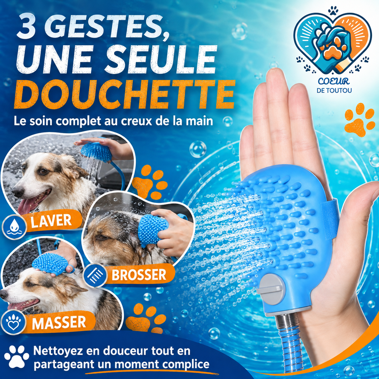 douchette chien tuyau