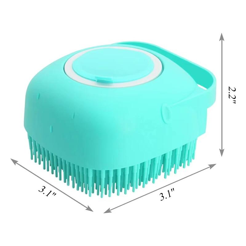 BrossyDog™ - Brosse de bain pour animaux 2 en 1 | chien - Coeur de Toutou