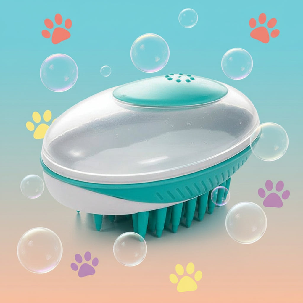 BrossyDog™ - Brosse de bain pour animaux 2 en 1 | chien - Coeur de Toutou
