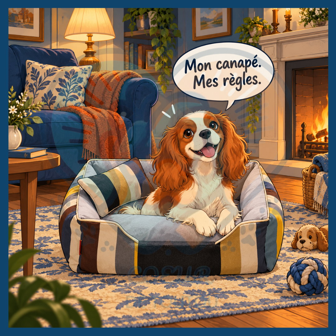 Canapé pour chien chic et déhoussable | Canapé Cabotin™