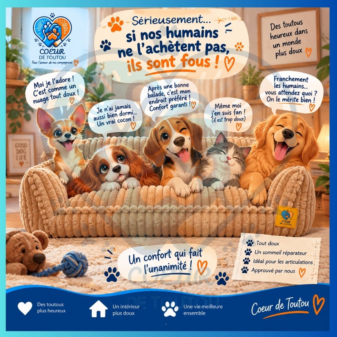 canapé orthopédique pour chien