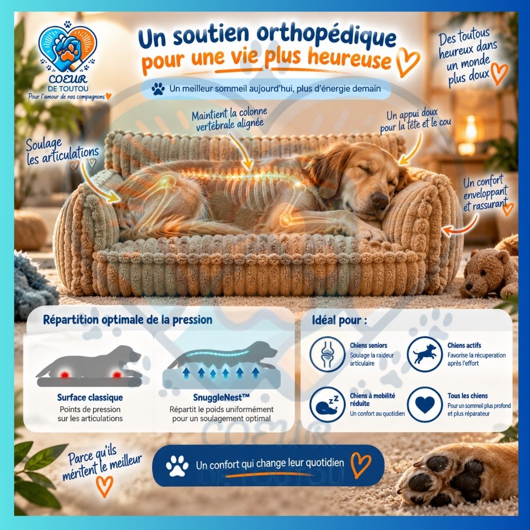 canapé orthopédique pour chien
