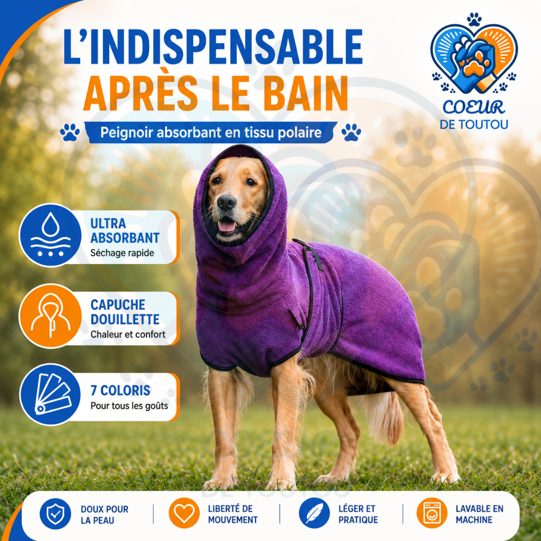 cape de séchage chien