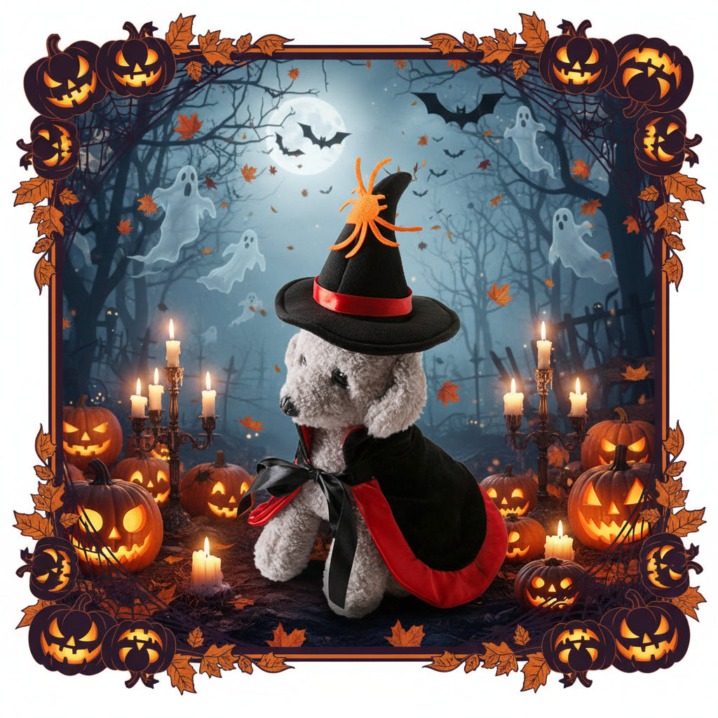cape vampire halloween pour chien