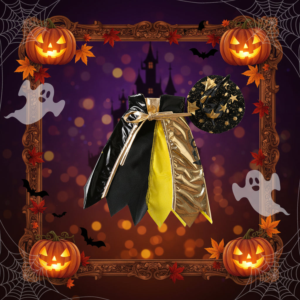 cape vampire halloween pour chien