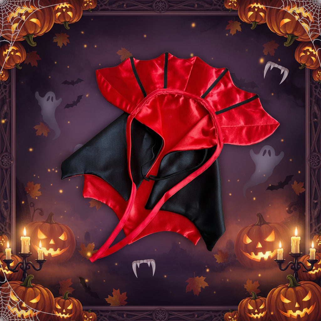 cape vampire halloween pour chien