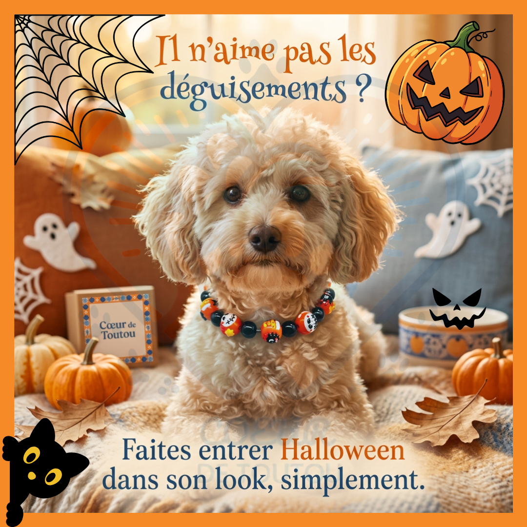 Collier Halloween pour Chien à Perles 3D | BooCollar™