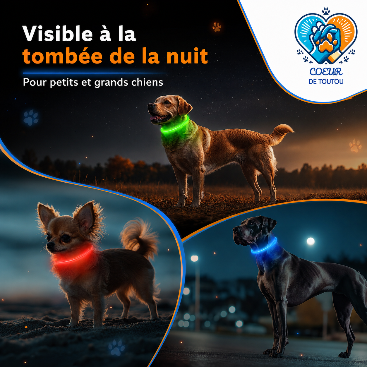 collier lumineux pour chien