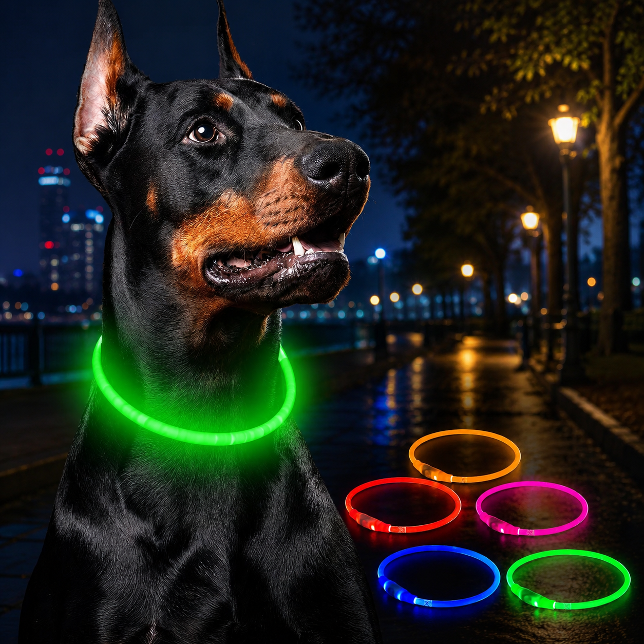 collier lumineux pour chien