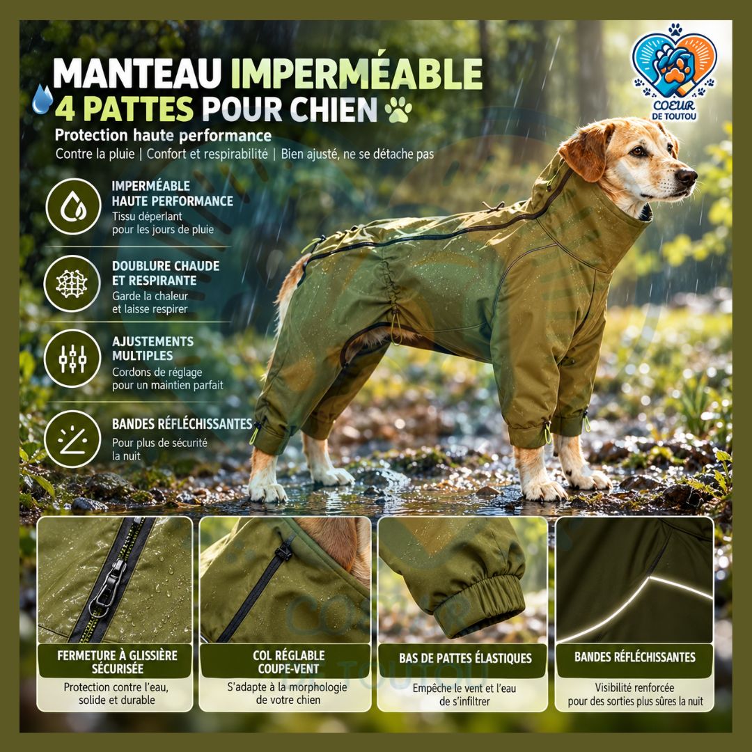 Combinaison imperméable chien 4 pattes | MUDGUARD™