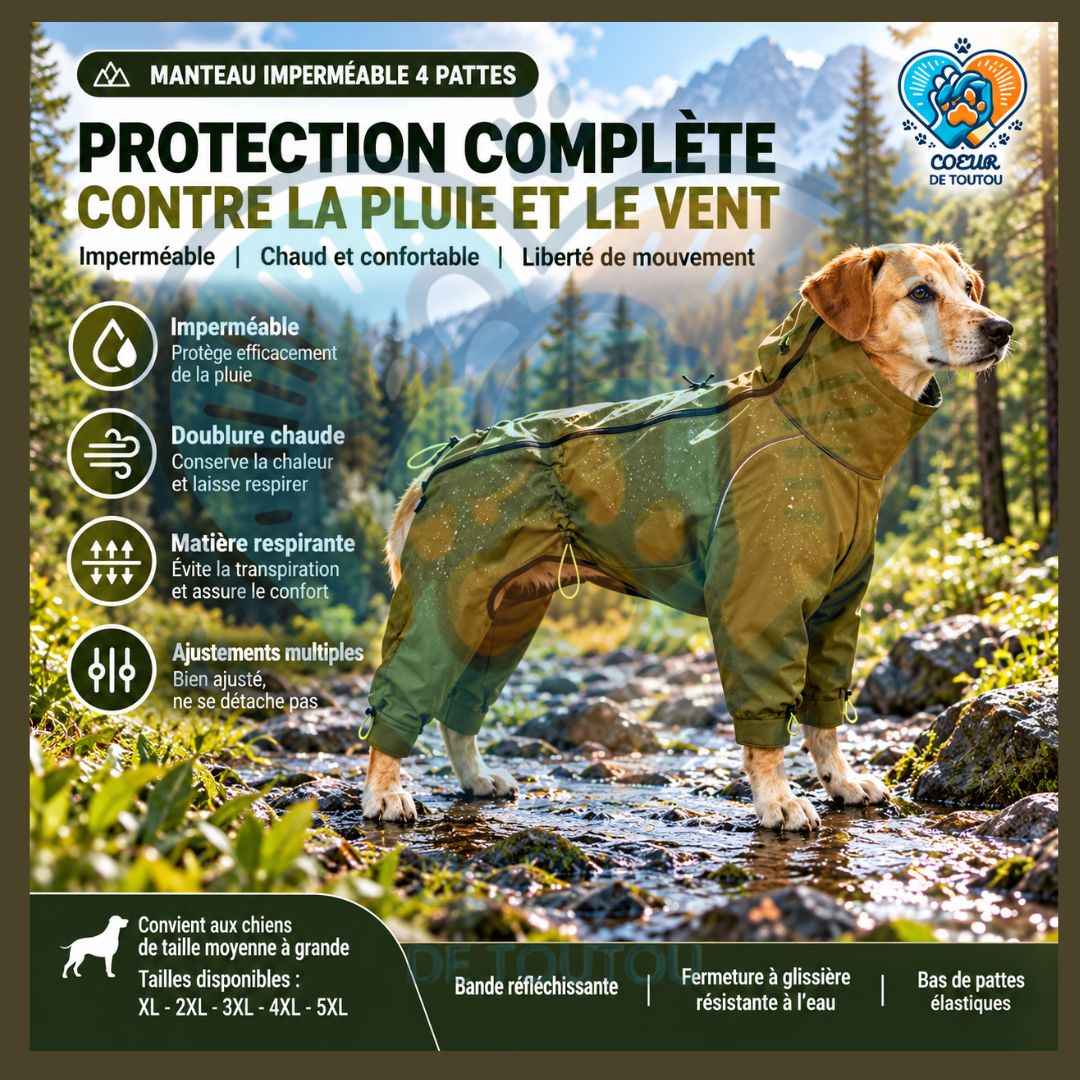 Combinaison imperméable chien 4 pattes | MUDGUARD™