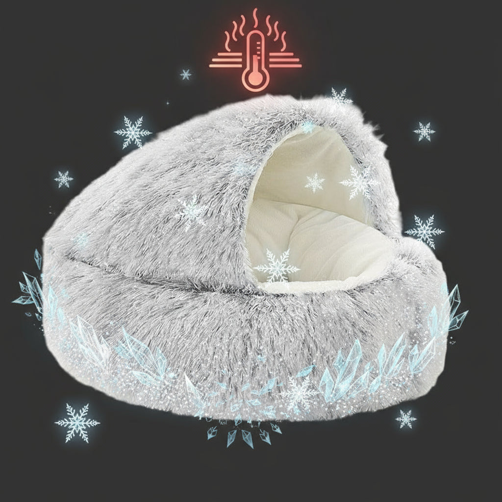 coussin pour chien gris