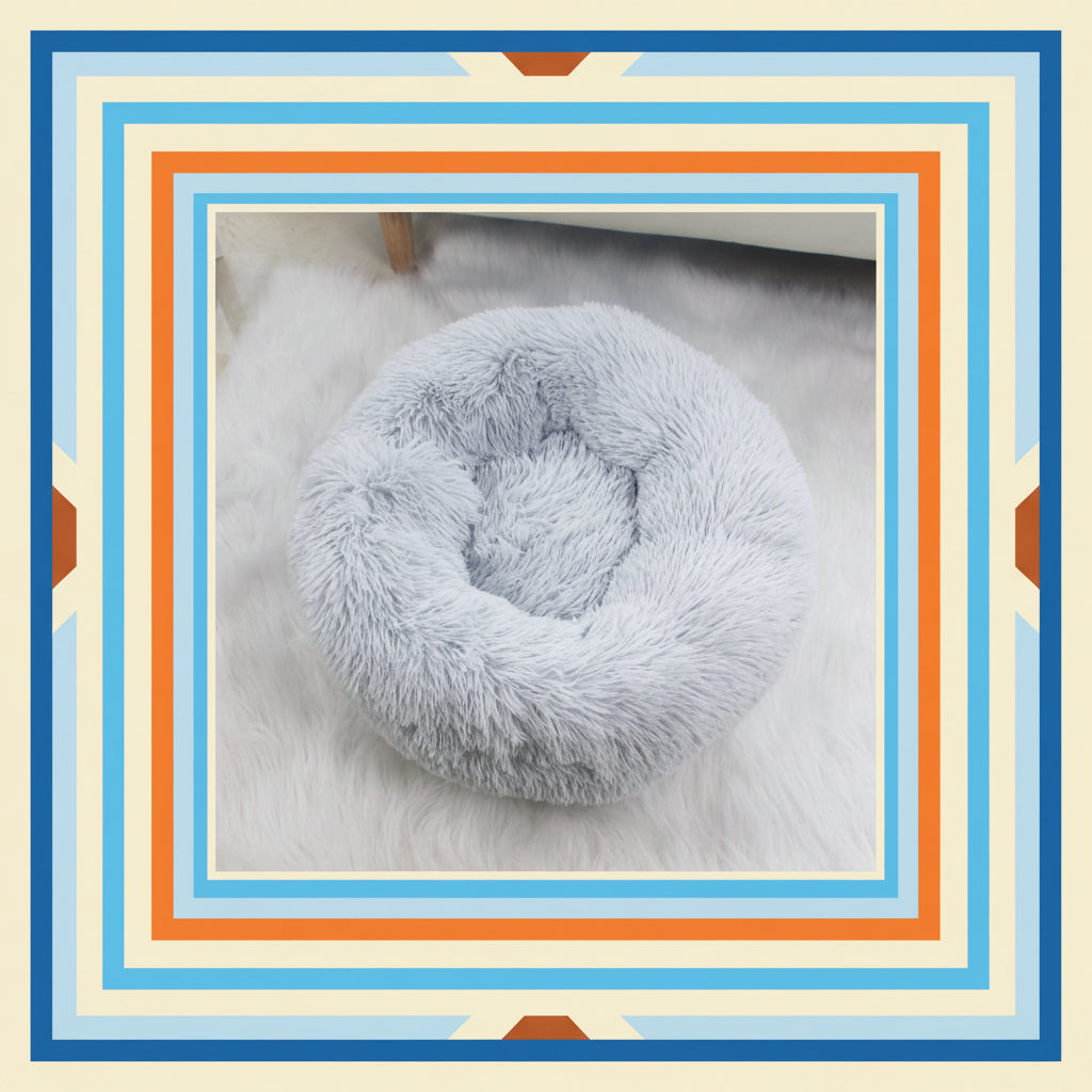 lit pour chien rond donut