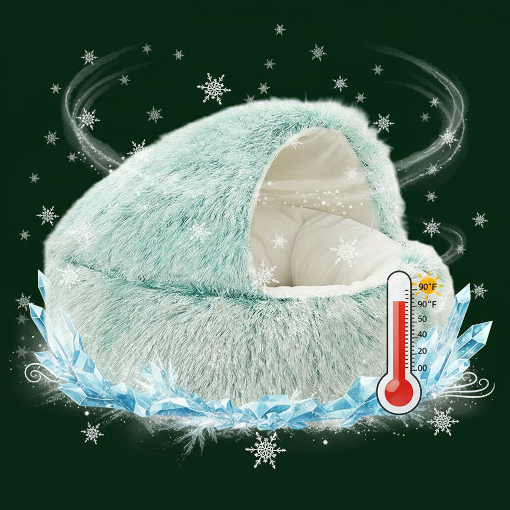 coussin pour chien vert cocoonia