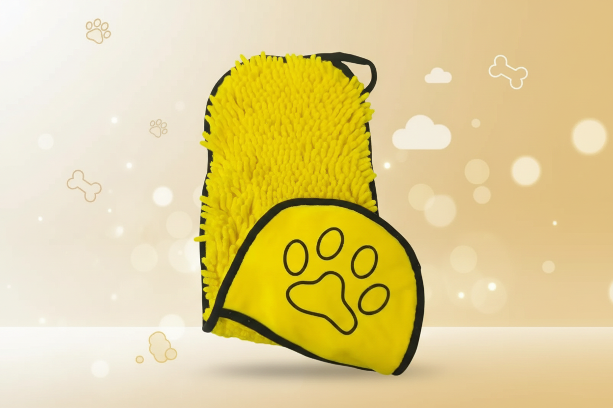 gants de toilettage pour chien