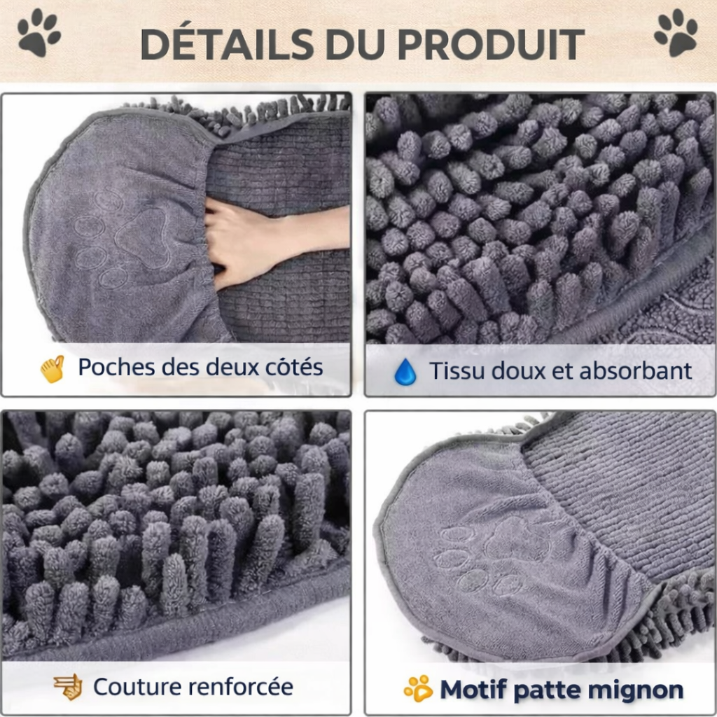 Serviette ultra absorbante pour chien | DryPaws™