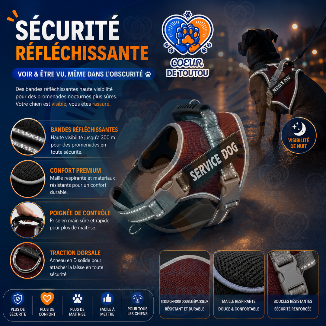 harnais anti traction pour chien pawcontrol