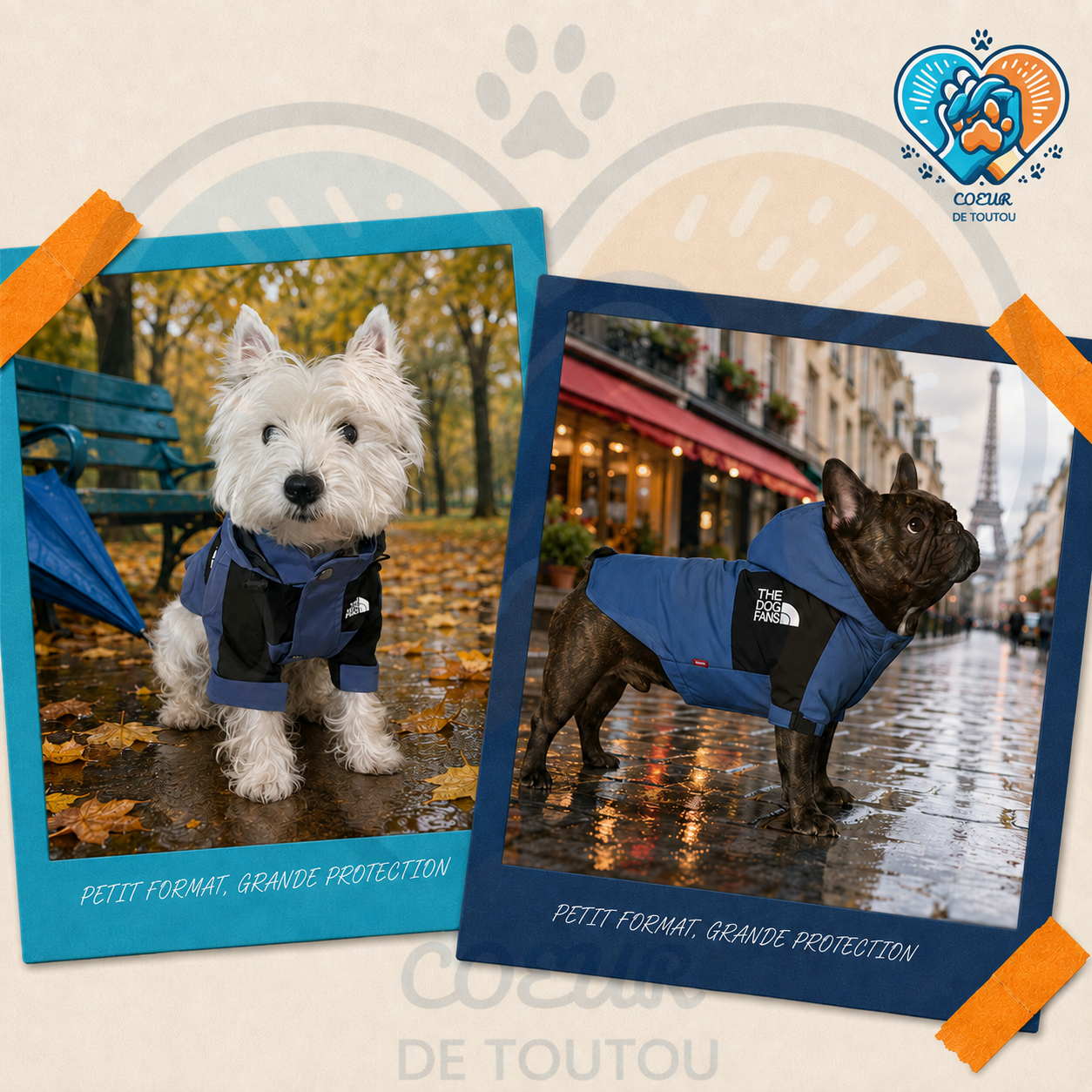 Imperméable à capuche pour chien | Pluie’Style™