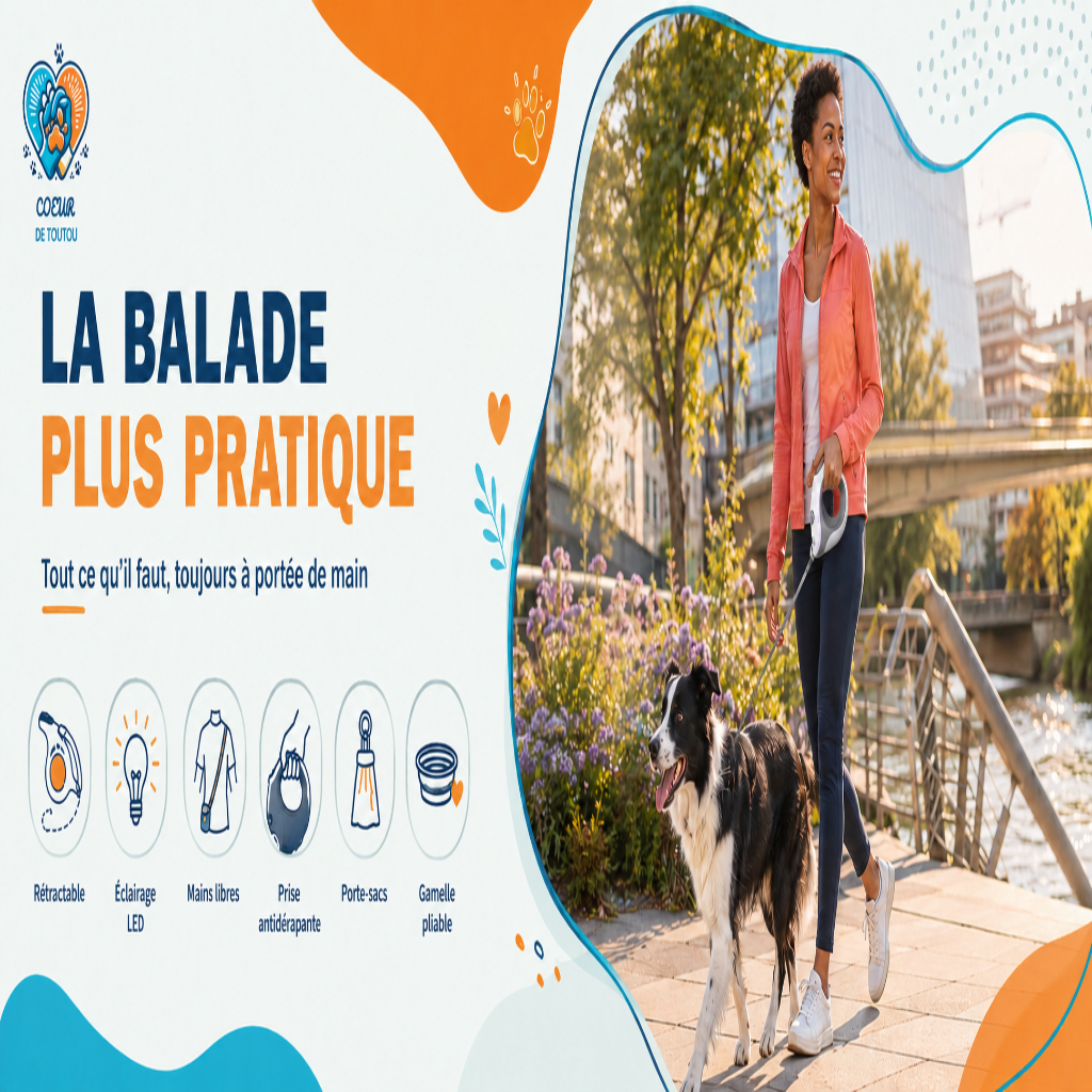 laisse retractable chien