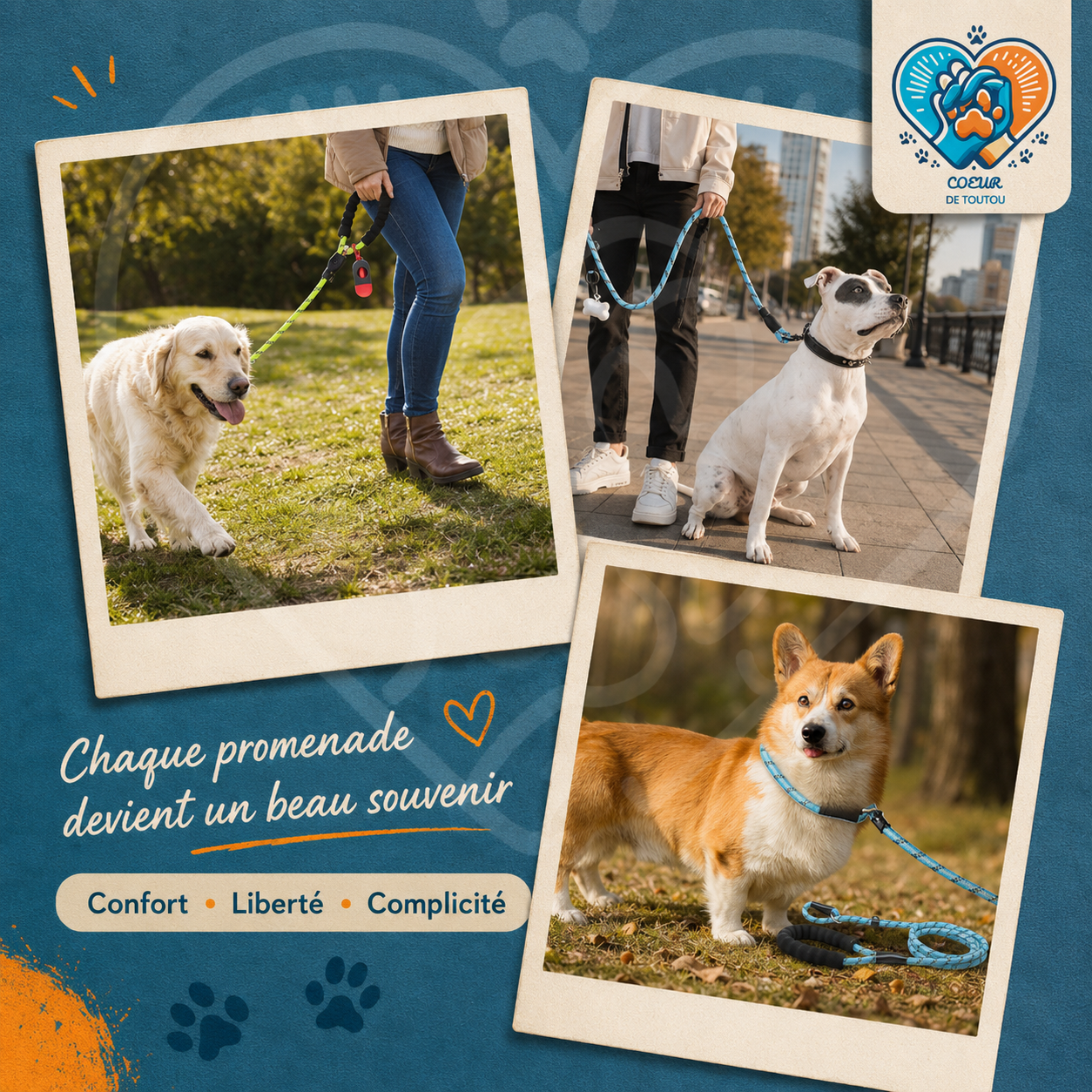 laisse reflechissante pour chien