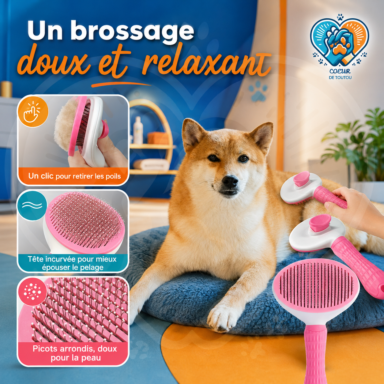 kit de toilettage complet pour chien