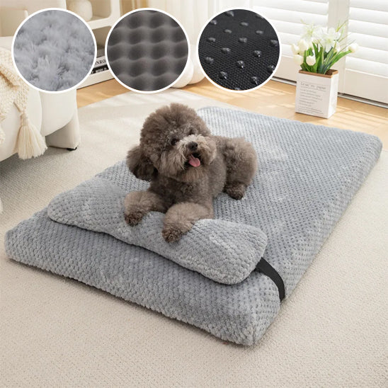 Lit pour chien avec oreiller intégré | Doodream™