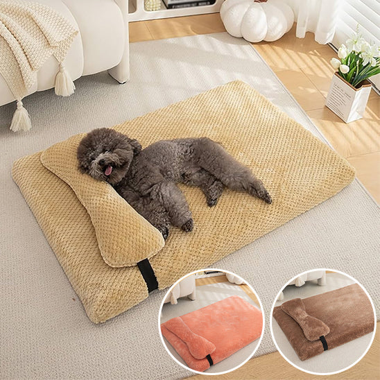 Lit pour chien avec oreiller intégré | Doodream™