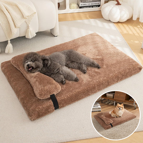Lit pour chien avec oreiller intégré | Doodream™
