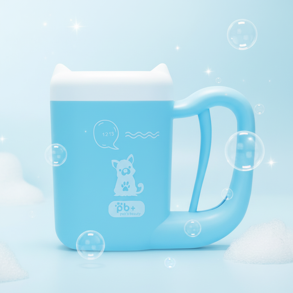 nettoyeur de pattes chien tasse