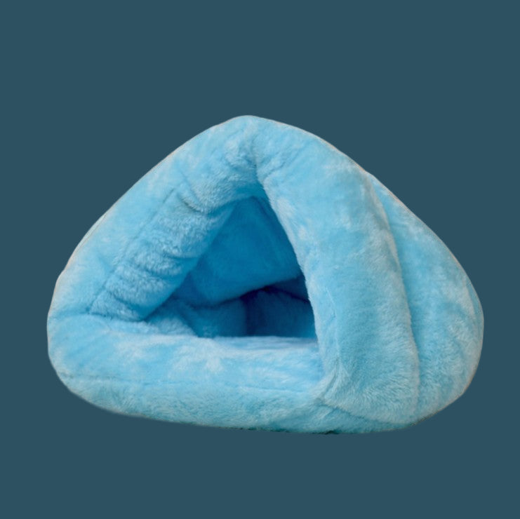 Winter Warm Triangle Cat Nest Slippers Pet Dog Kennel Cat Dog Mat Padded Sleeping Bag Yurt Nest Factory Direct