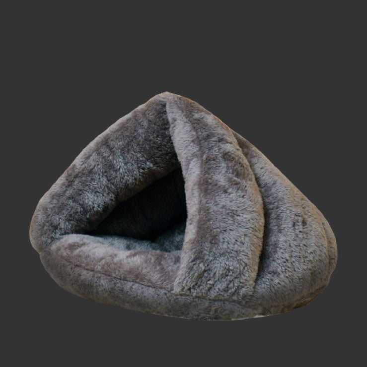 Winter Warm Triangle Cat Nest Slippers Pet Dog Kennel Cat Dog Mat Padded Sleeping Bag Yurt Nest Factory Direct