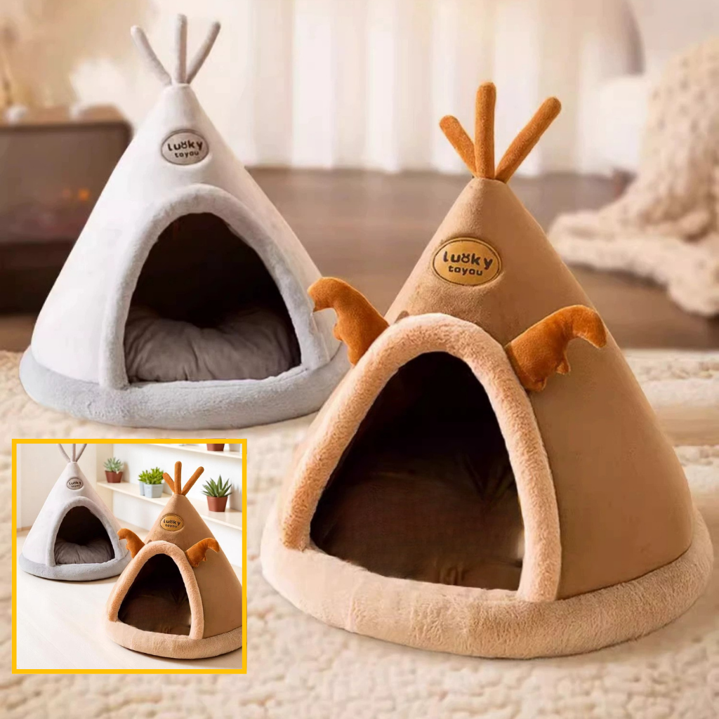 Niche pour Chien Tipi Douillet | Cabane Élan™