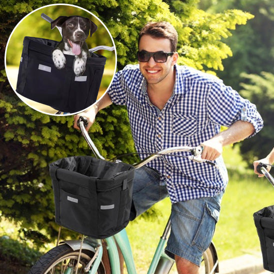 Panier Vélo pour Chien | BikeBuddy™ Étanche & Amovible
