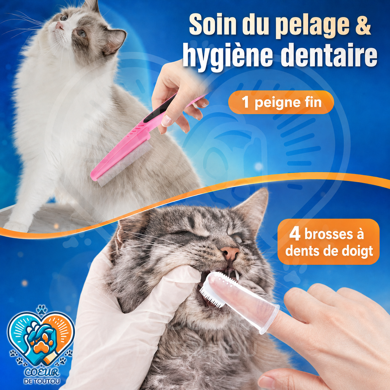 kit de toilettage complet pour chien
