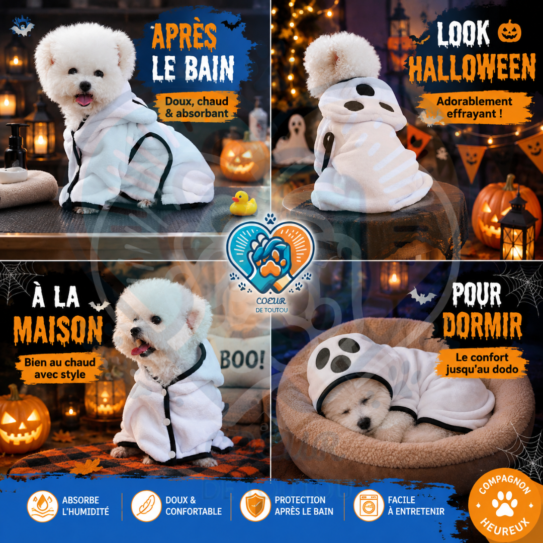 peignoir pour chien