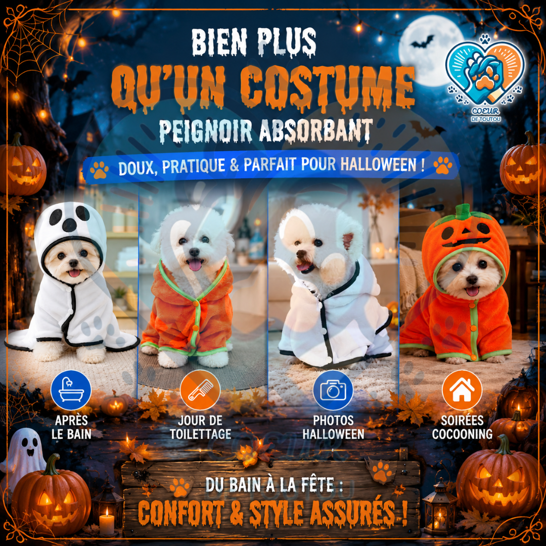 peignoir pour chien