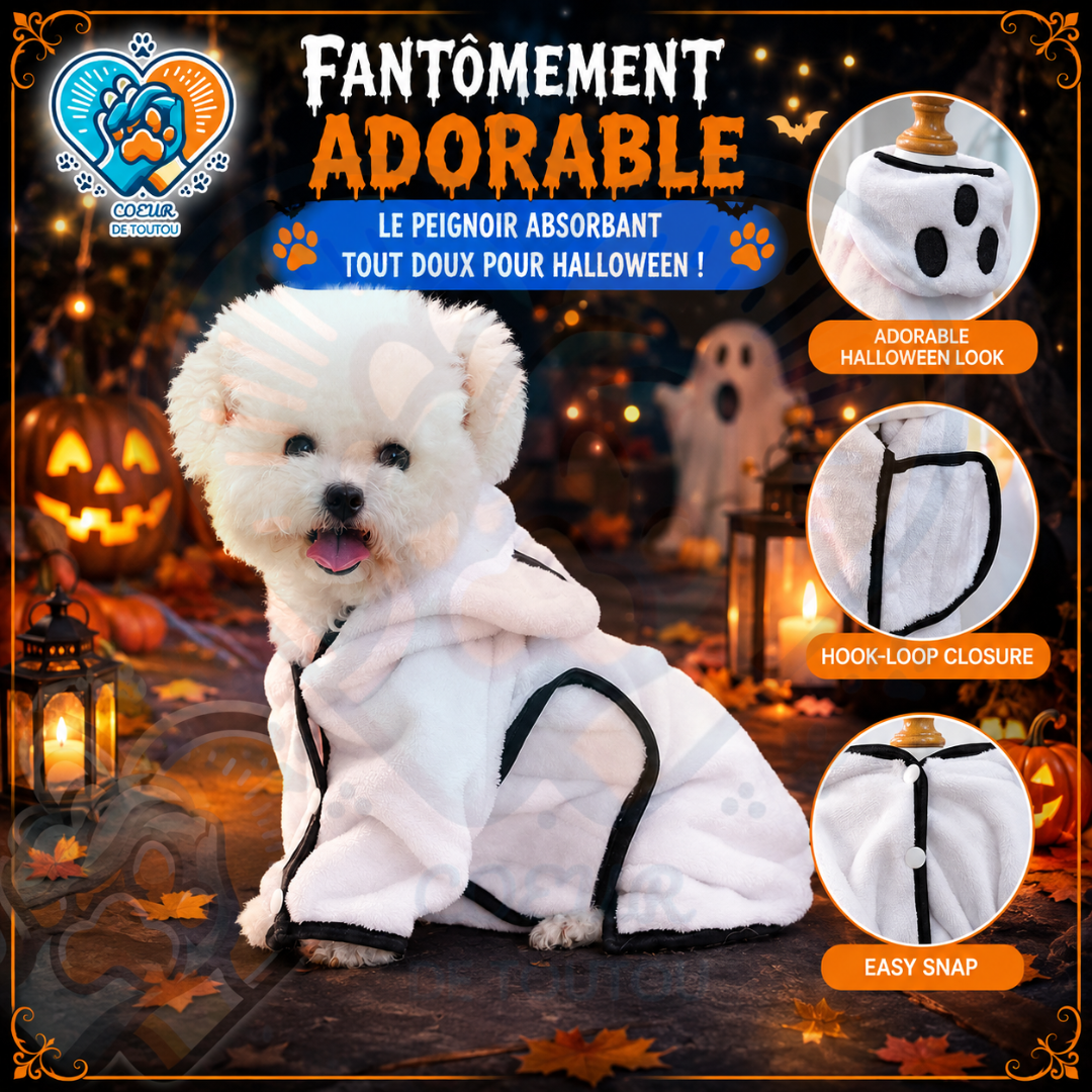 peignoir pour chien