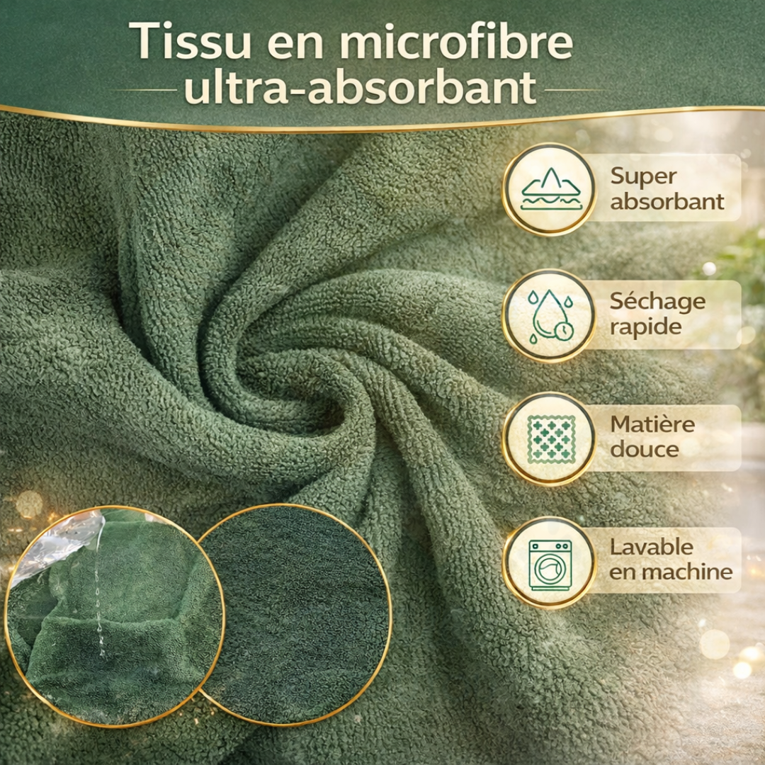 Peignoir pour chien absorbant DryNest™ – Séchage rapide après bain et pluie