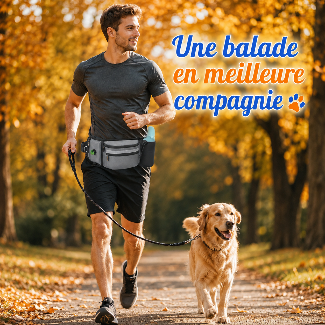 sacoche promenade chien