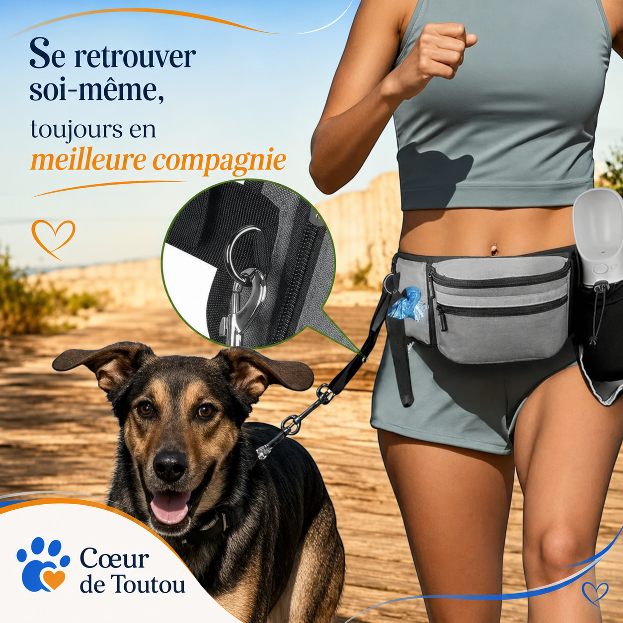 sacoche promenade chien