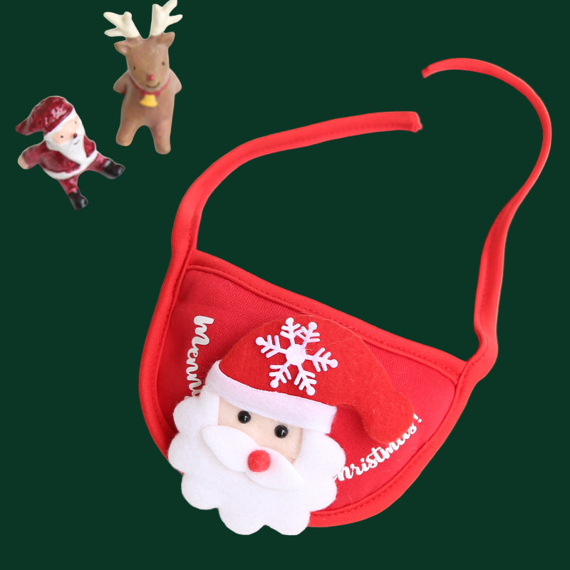 serviette pour chien rouge noel